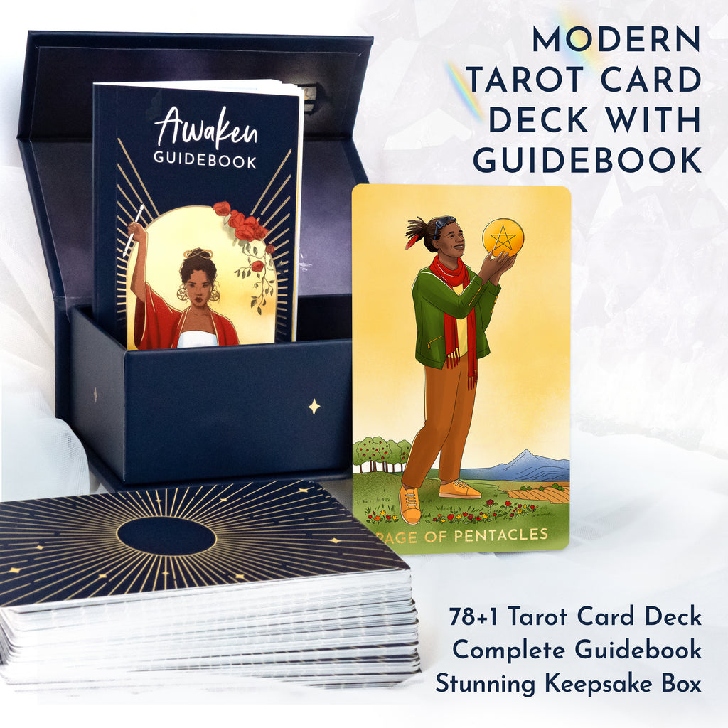 RYVE Awaken Tarot Cards Borderless with Guide Book - Modern Tarot Deck